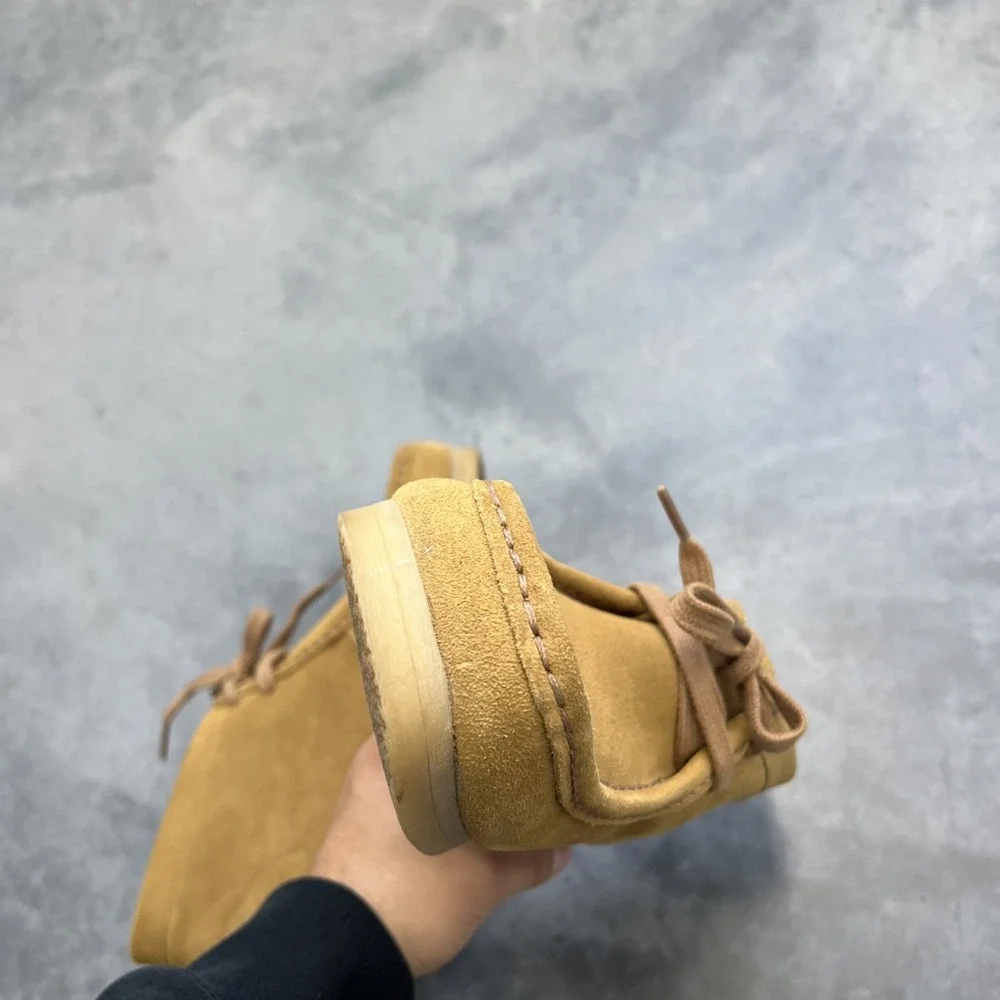 Clarks 2015 Mens 10.5 Camel Suede Wallabee Shoes,